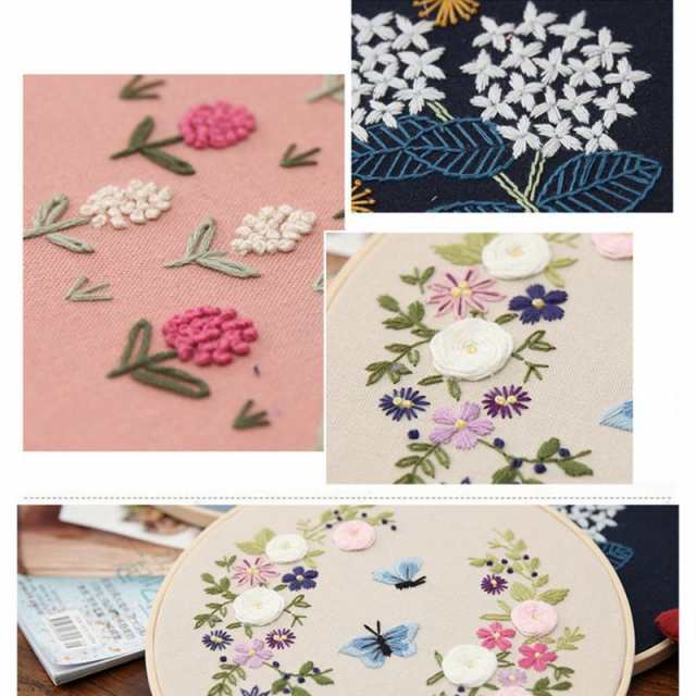 母の日 花 刺繍キット クロスステッチ 花柄 図案 バラ フランス刺繍 糸 針 DIY サンプラー 刺繍枠 ツール付き 初心者 簡単 やり方  パンジの通販はau PAY マーケット - いいネット通販 | au PAY マーケット－通販サイト