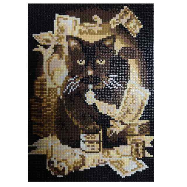 5Dダイヤモンド 図案 猫 ねこ 招き猫 黒猫 お金 ビーズ絵画 刺繍キット 初心者 趣味 パズルアート やり方 簡単 説明書付きの通販はau PAY  マーケット - いいネット通販 | au PAY マーケット－通販サイト