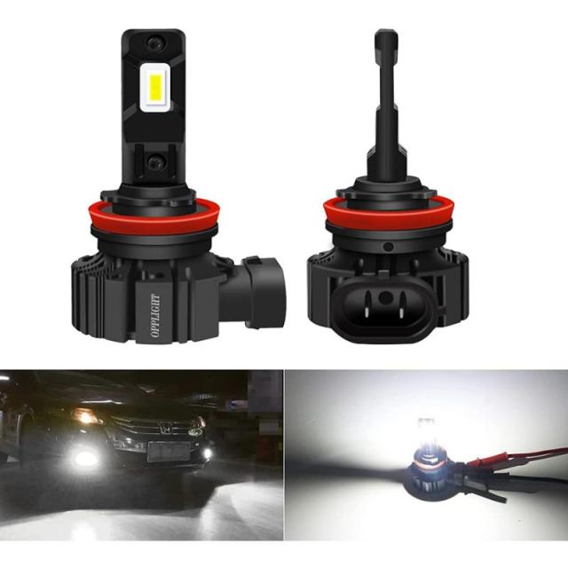 H11 LED フォグランプ ホワイト 白色 6000K H16 H9 H8 兼用 車検対応 6000LM 高照度 ファンレス一体 ポン付け 純正交換 ヘッドライト可 角度調整 12 24V 1年保証 送料無料の通販は 5,292円