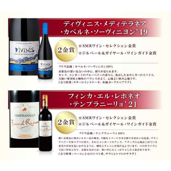 金賞ワインセット 赤 スペイン産 フルボディ フルボトル 750ml 12種類