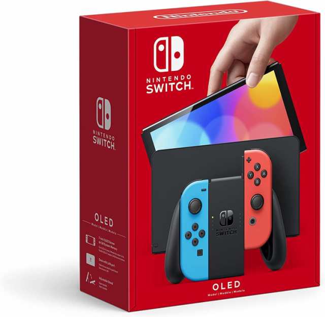 【新品】 Nintendo Switch（有機ELモデル） Joy-Con(L) ネオンブルー/(R) ネオンレッド スイッチ本体 倉庫L