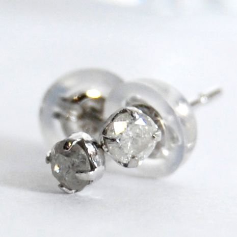 訳あり アウトレット品 Pt900刻印 プラチナ900 プラチナピアス ダイヤモンド0.12ct 天然ダイヤモンド スタッドピアス 日本製 大人 上品