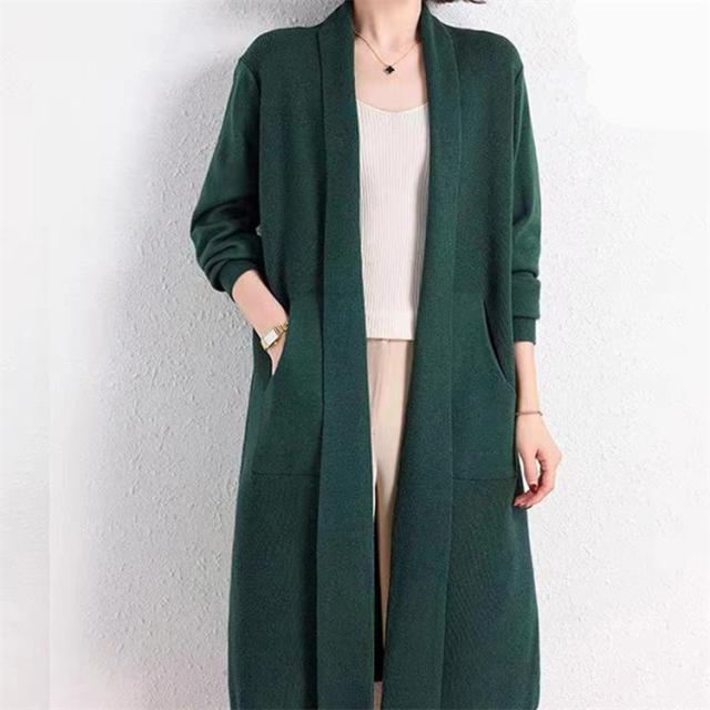 ニット カーディガン レディース ロング Vネック トップス