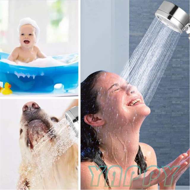 シャワーヘッド 節水シャワー 塩素除去 3段階モード 手元止水 水量調節