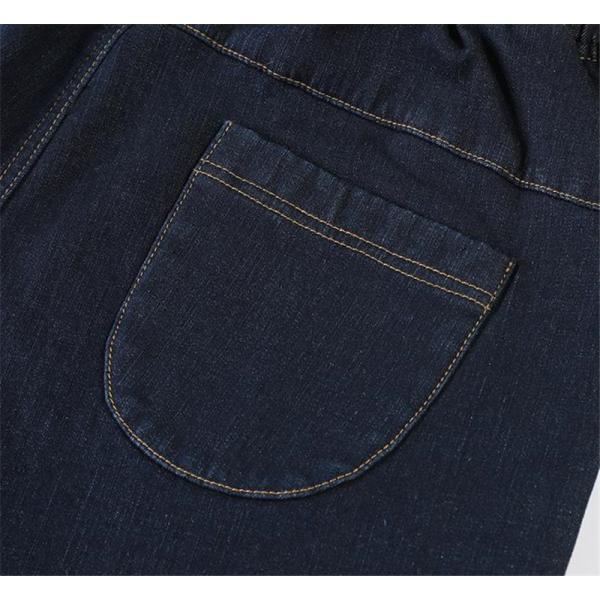 デニムパンツ レディース 裏起毛 パンツ デニム ボトムス ゴム紐