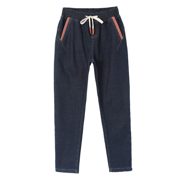 デニムパンツ レディース 裏起毛 パンツ デニム ボトムス ゴム紐 カジュアル ゆったり 着痩せ きれいめ アウトドア エレガント 誕生日 プレゼント デニムパンツ レディース 裏起毛 パンツ デニム ボトムス ゴム紐