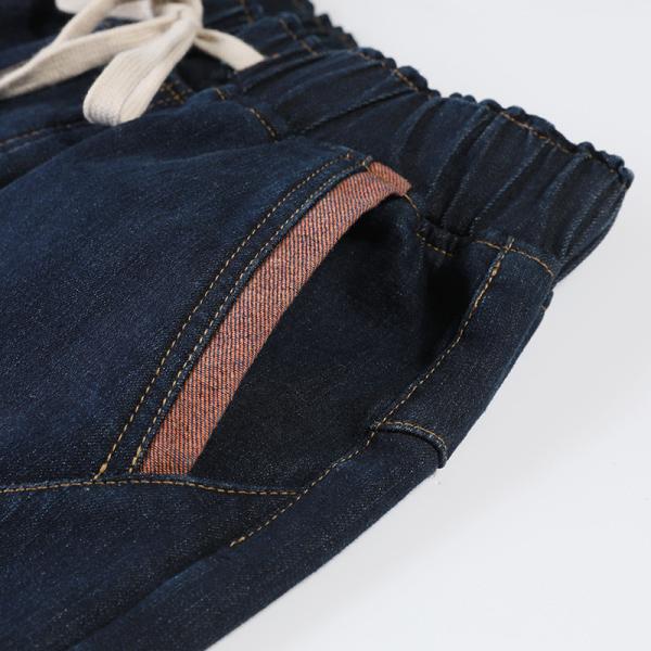 デニムパンツ レディース 裏起毛 パンツ デニム ボトムス ゴム紐