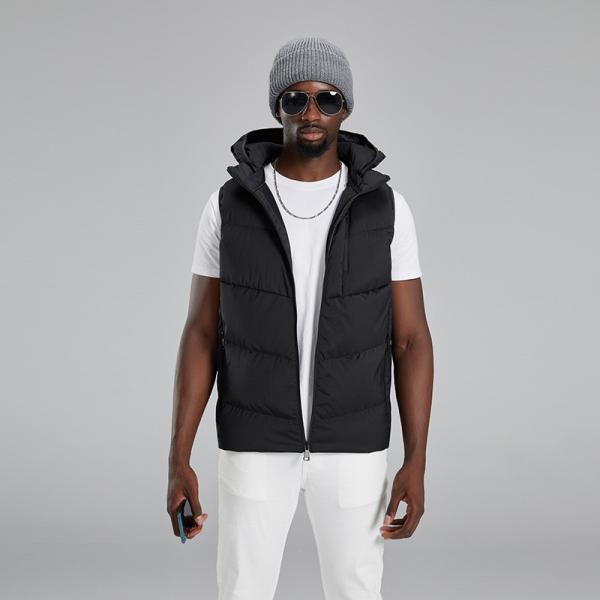 ベスト ダウンベスト メンズ フード付き スポーツ トップス アウター ジャケット 無地 キルティング カジュアル 着痩せ 保温 おしゃれ かっこいい ベスト ダウンベスト メンズ フード付き スポーツ トップス アウター
