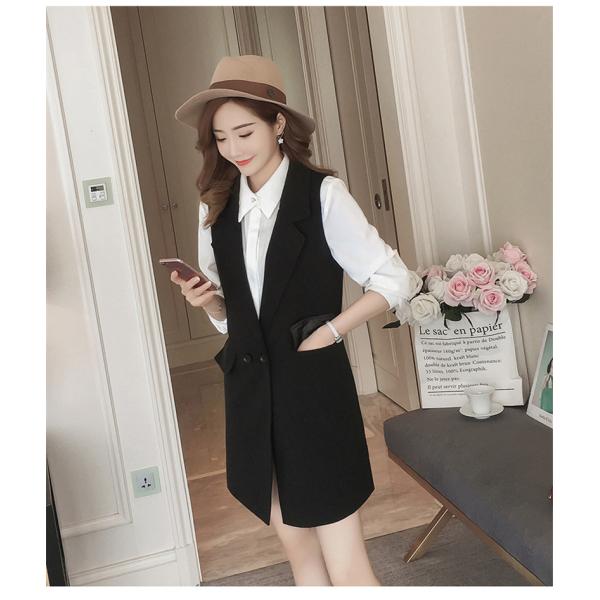 コスパ最高!ベスト スーツ ロング 事務服 ビジネス 通勤 フォーマルベスト レディース ジレ 制服 オフィス ユニフォーム ノースリーブ 就職 就活 ベスト スーツ ロング 事務服 ビジネス 通勤 フォーマルベスト
