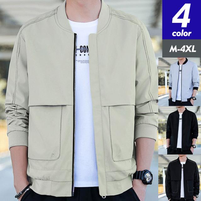 スタジャン メンズ ジャケット 野球服 長袖 フライトジャケット スポーツ ミリタリー カジュアル 春秋 韓国風 アメカジ カーゴの通販は 5,275円