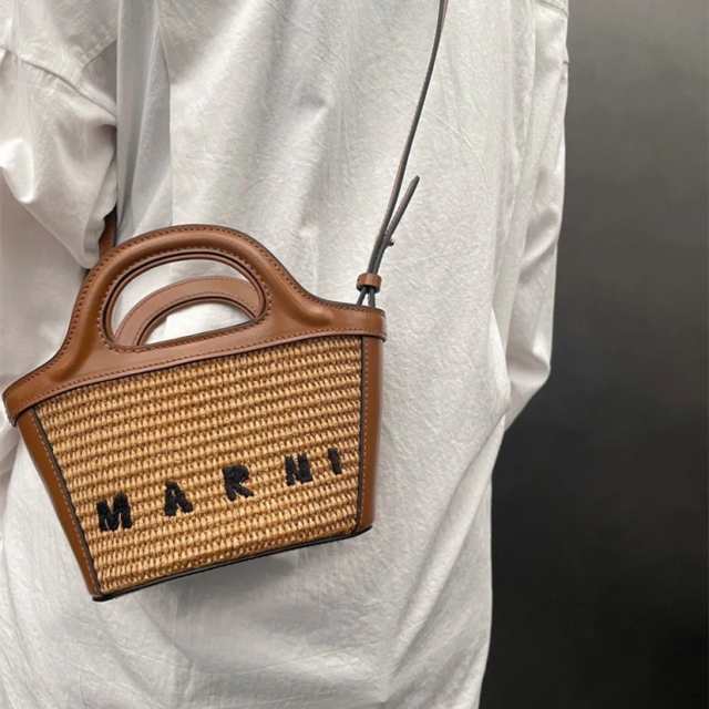 お見舞い MARNI マルニ カゴバッグ ショルダーバッグ クロスボディ