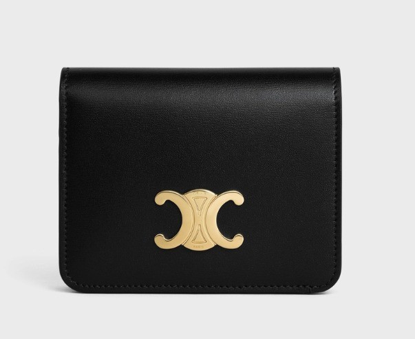 一点限定】celine セリーヌ 財布 新品 TRIOMPHE 折りたたみ財布 ミニ