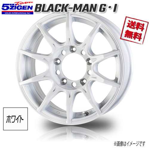 5ZIGEN BLACK MAN G・I ホワイト※センターキャップ付属無 16インチ ...