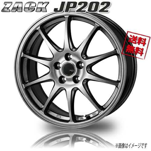 JAPAN三陽 ZACK JP202 BKシルバー 16インチ 5H114.3 6.5J+45 73.1 