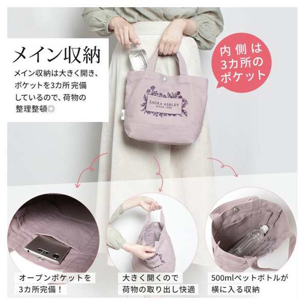 LAURA ASHLEY ローラアシュレイ ミニトートバッグ ILHC-01 ランチ