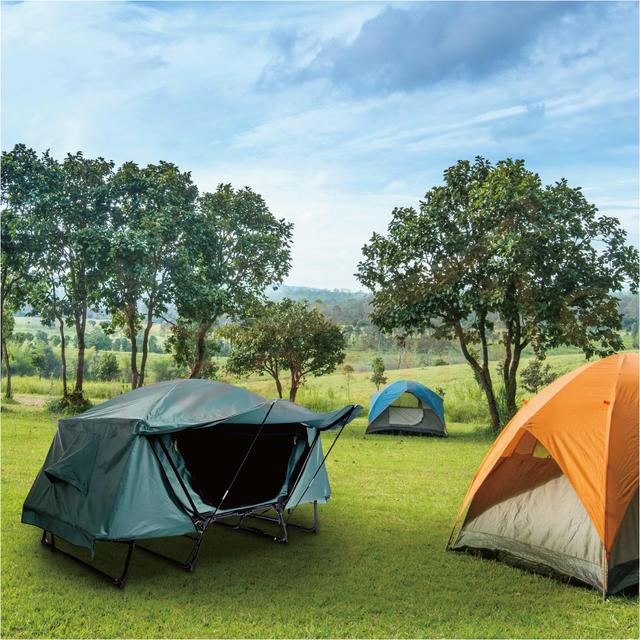 送料無料 高床式テント テントコット 1人用 折り畳み式 テントベッド ベッドシェルター コンパクトテントコット TENT COT 高床式 大型 折り畳み シングル_13