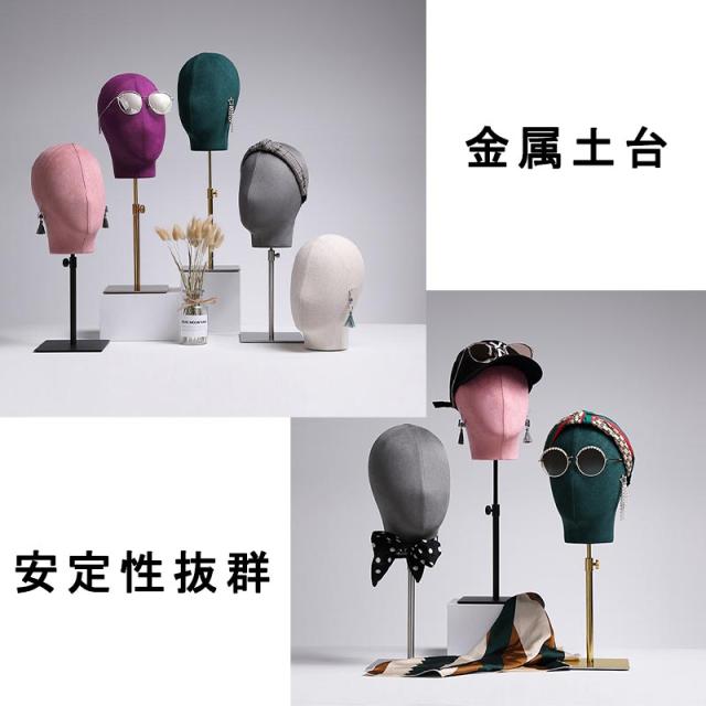 マネキンヘッド 顔なし頭 頭 帽子 スタンド ウィッグ ディスプレイ フレーム 眼鏡 掛け 金属製 スタンド 服装店 ショーウィンドウ ディスプレイ_4