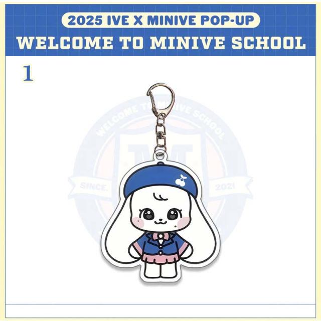 IVEグッズ MINIVE スクールキャラクター キーリング キーホルダー 萌え