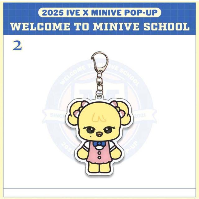 IVEグッズ MINIVE スクールキャラクター キーリング キーホルダー 萌え