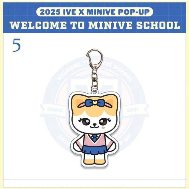 IVEグッズ MINIVE スクールキャラクター キーリング キーホルダー 萌え