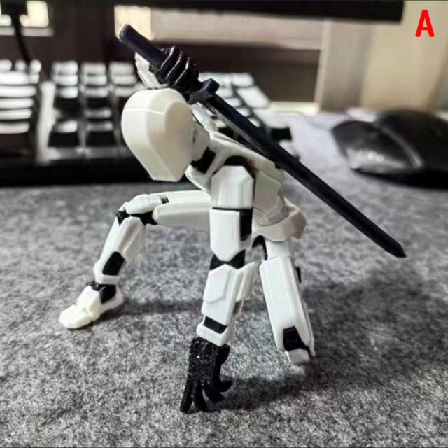 ロボットモデル 翼付き 武器付き 組立 ロボット モデル人形 多関節 武器付 ポーズ