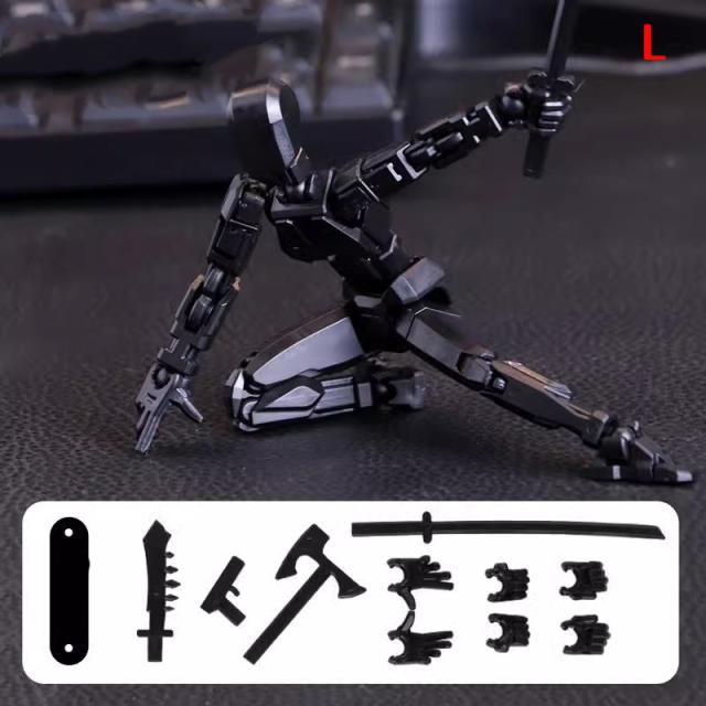組立 ロボット モデル人形 多関節 武器付 ポーズ