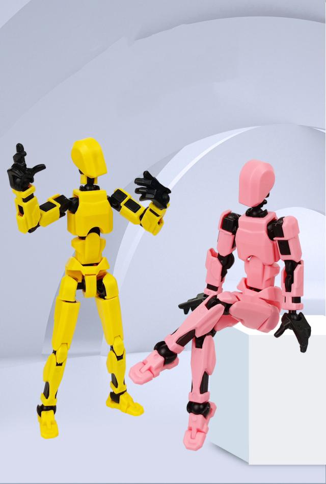 組立 ロボット モデル人形 多関節 武器付 ポーズ