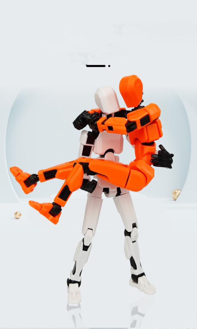 組立 ロボット モデル人形 多関節 武器付 ポーズ