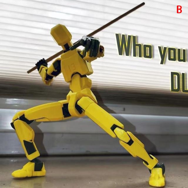 組立 ロボット モデル人形 多関節 武器付 ポーズ