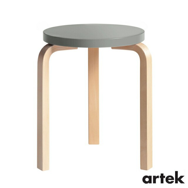 [ ARTEK（アルテック）]　スツール60 （椅子） 3本脚　パイミオカラー　グレー　Stool60　家具