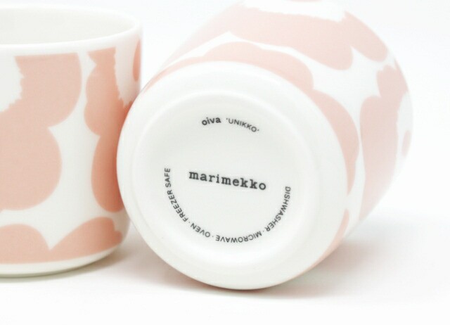 marimekko　マリメッコ　ラテマグセット　UNIKKO （コーラルピンク） × MANSIKKA（マンシッカ）｜au PAY マーケット