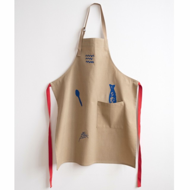 [Fine Little Day(ファインリトルディ)]　エプロン　FISH’N’ CHEF’S APRON（フィッシュンシェフ）　オーガニックコットン