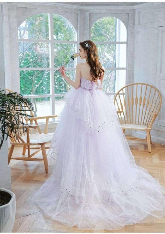 ウェディングドレス プリンセスライン 24s春新作 森ガール系 夢可愛い 安い レース お嫁さん 結婚式 ロングドレス wedding dress 着?せ エレガント ウェディングドレス プリンセスライン 24s春新作 森ガール系 夢可愛い