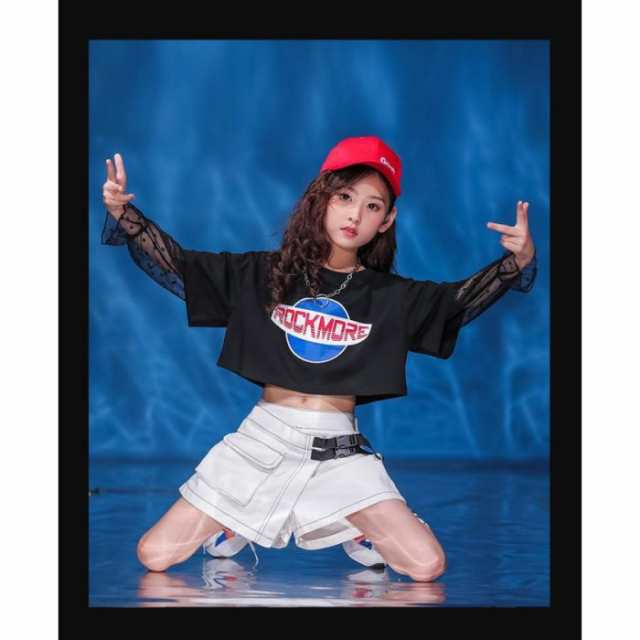 キッズダンス衣装 HIPHOP ヒップホップ 女の子 チアガール ガールズ