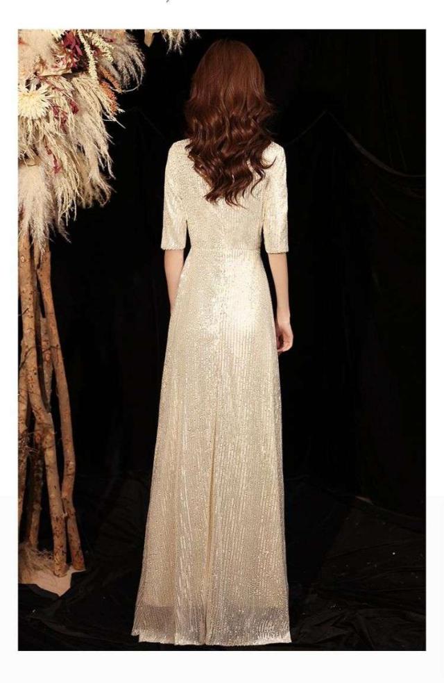 イブニングドレス 女性の2024年の新品 宴会 ハイエンドのデザイン 軽い