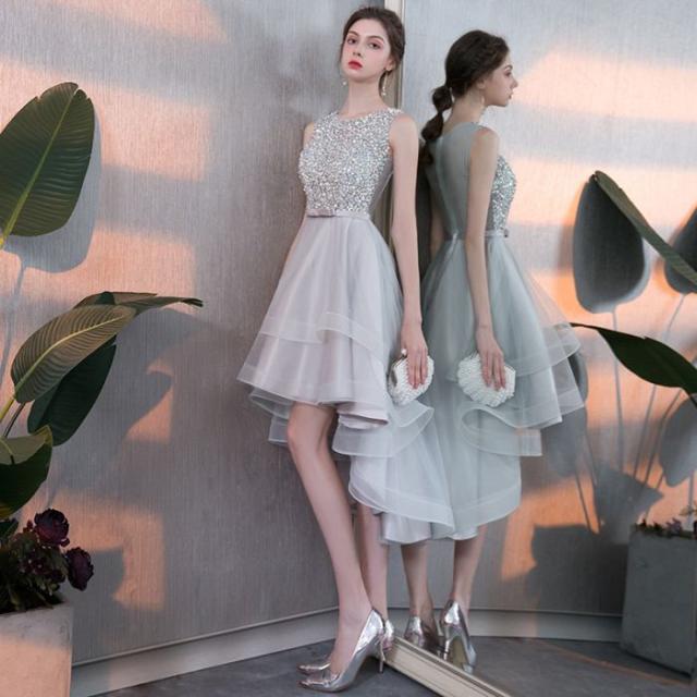 ドレス女性2024新品軽い贅沢宴会気質セレブかわいいイブニングドレス前