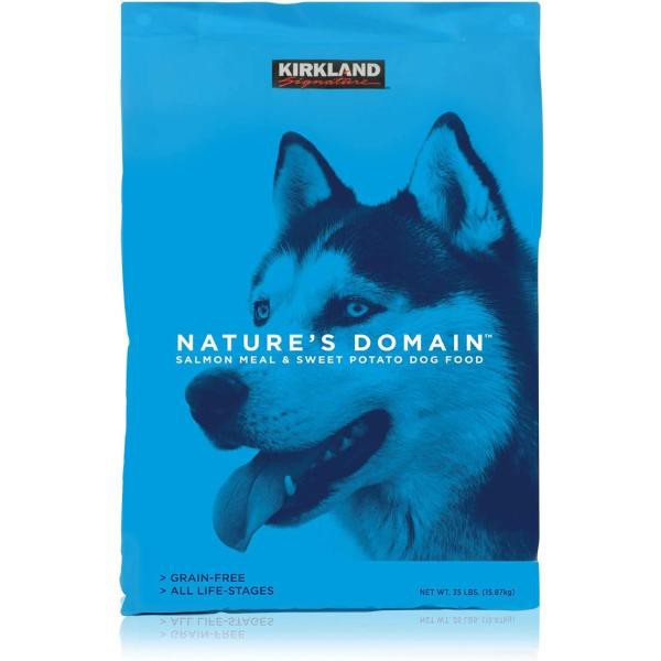 送料無料！KIRKLAND(カークランド) シグネチャー ネイチャーズドメイン サーモン/ポテト 15.87kg 成犬用 グレインフリー