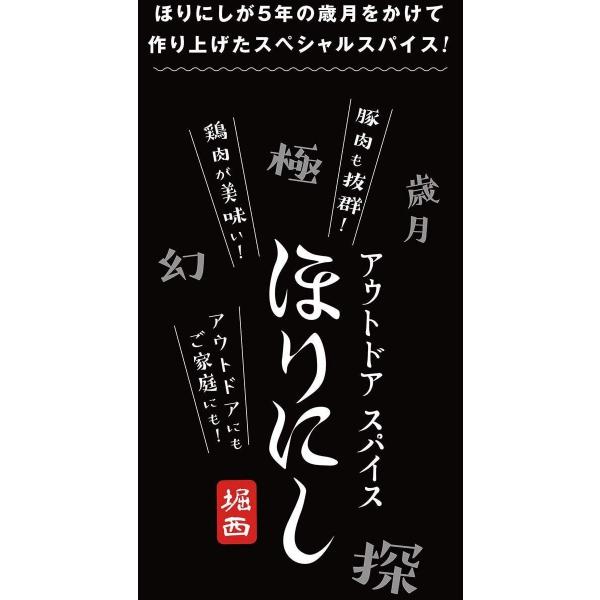 送料無料！【１０本セット】アウトドアスパイス 「ほりにし」 【アウトドア/キャンプ/BBQ/調味料/料理】 . .の通販は