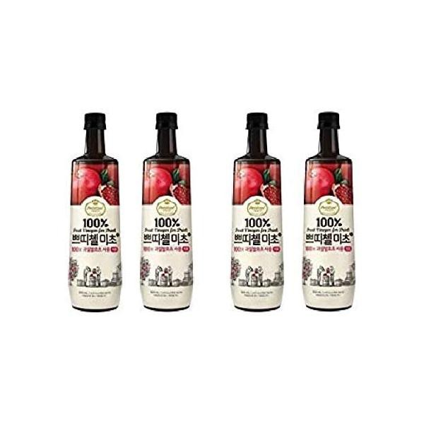 送料無料！【４本セット】美酢（ミチョ）ザクロ酢 900ml 4本セットの