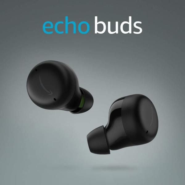 送料無料！Echo Buds (エコーバッズ) 第2世代 - アクティブ ノイズキャンセリング 付き完全 ワイヤレスイヤホン with Alexa｜ブラック