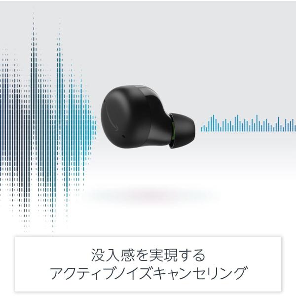 送料無料！Echo Buds (エコーバッズ) 第2世代 - アクティブ ノイズキャンセリング 付き完全 ワイヤレスイヤホン with Alexa｜ブラック_2