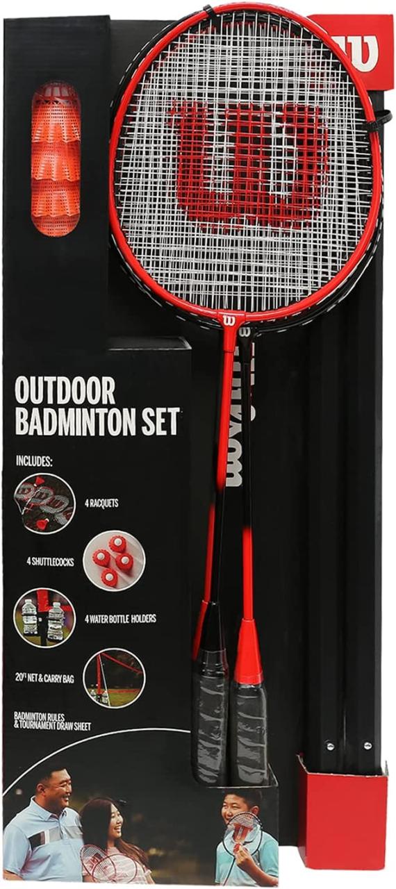 送料無料！ウィルソン (4人用) アウトドア バドミントンセット 739910