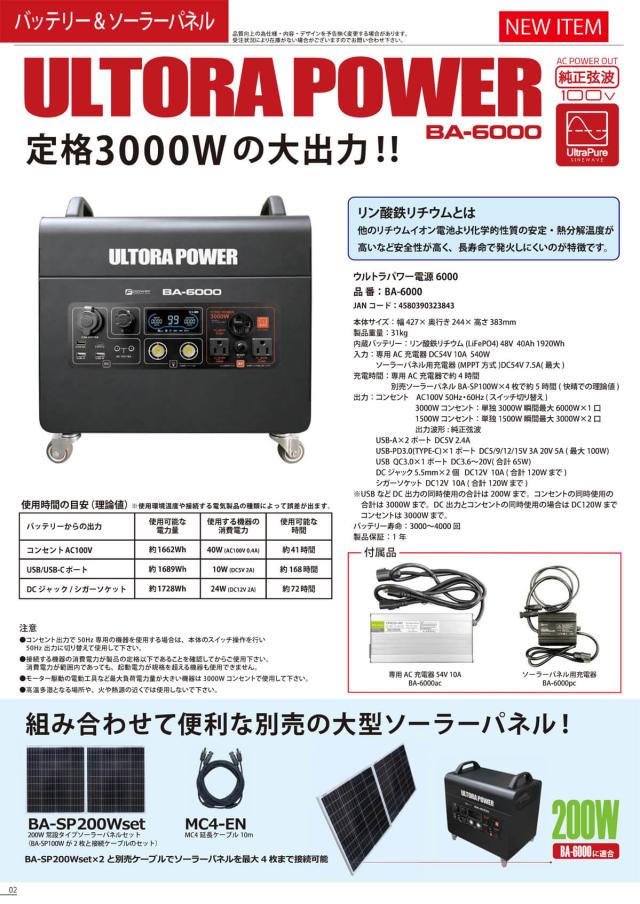 携帯型ワット数 移動性蓄電池 BA-6000 申し受ける器 ソーラー 申し受ける ともし火 おすすめ 防災 防災グッズ 不仕合わせ 停電 積みたてる 難民キャンプ アウトドア 非常用 ワット数 ともし火 富士倉 小型移動性蓄電池