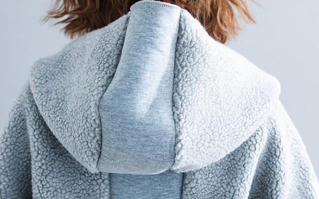 アウター 上着 コート フーデッドコート ミドル丈 チュニック丈