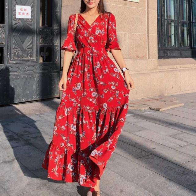 ワンピース 上着 人気 おすすめ おしゃれ お洒落 激安 安い 送料無料 プチプラ 半袖 Vネック ふわふわ ふんわり オーバーサイズ 柄 花柄 コットン 綿 プリント 着痩せ 体型カバー 可愛いの通販はその他ワンピース