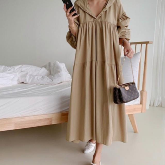 チュニック 上着 人気 おすすめ おしゃれ お洒落 激安 安い 送料無料 プチプラ シャツ 長袖 フード ロング Vネック 襟 マキシ ロングスカート 無地 ビッグカラー コットン 綿 ポリエステルの通販は 5,461円