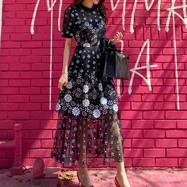 ワンピース 上着 人気 おすすめ おしゃれ お洒落 激安 安い 送料無料 プチプラ シースルー 半袖 ラウンドネック 丸首 ふんわり Aライン 膝丈 柄 花柄 透け ポリエステル 可愛い かわいい