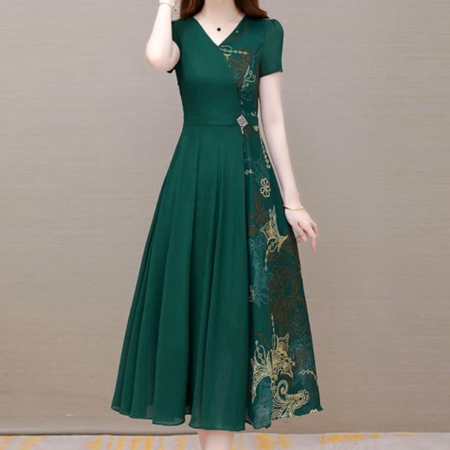 ワンピース 上着 人気 おすすめ おしゃれ お洒落 激安 安い 送料無料 プチプラ シースルー 半袖 Vネック Aライン 柄 花柄 透け ポリエステル 可愛い かわいい 韓国 きれいめ 高品質 大人 上品の通販は 6,580円