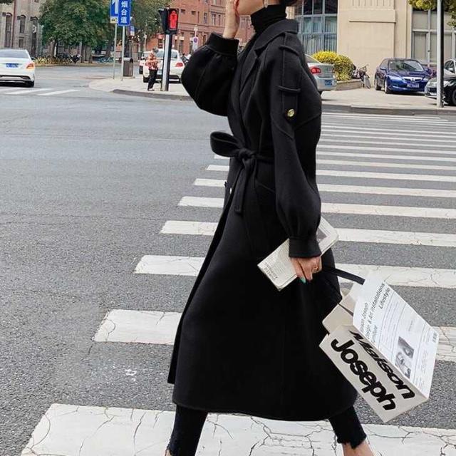 コート アウター ロング モノトーン ラージカラー チェスターコート メタルボタン パフスリーブ ガウンコート ミディアム丈 袖あり 長袖 ポケット付き アウター 羽織り 大人可愛い コート アウター ロング モノトーン ラージカラー チェスターコート