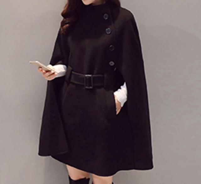 極美品✨ ハロッズ　ポンチョ コート　アンゴラ　フレア　Aライン　黒　大人可愛い アゾネット | 商品詳細 | Melty☆Cute／Little Punkish Chiika